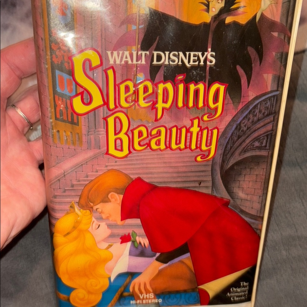 Disney Sleeping Beauty VHS - Red and Yellow Cover